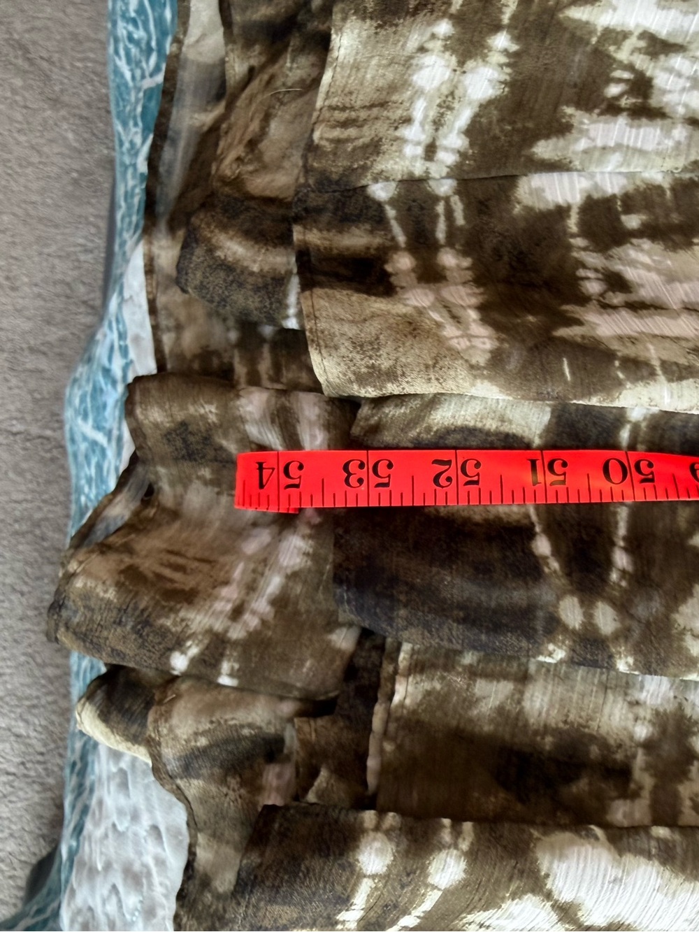 Calvin Klein Olive and White Tie-Dye Maxi Dress - Picture 9 of 9